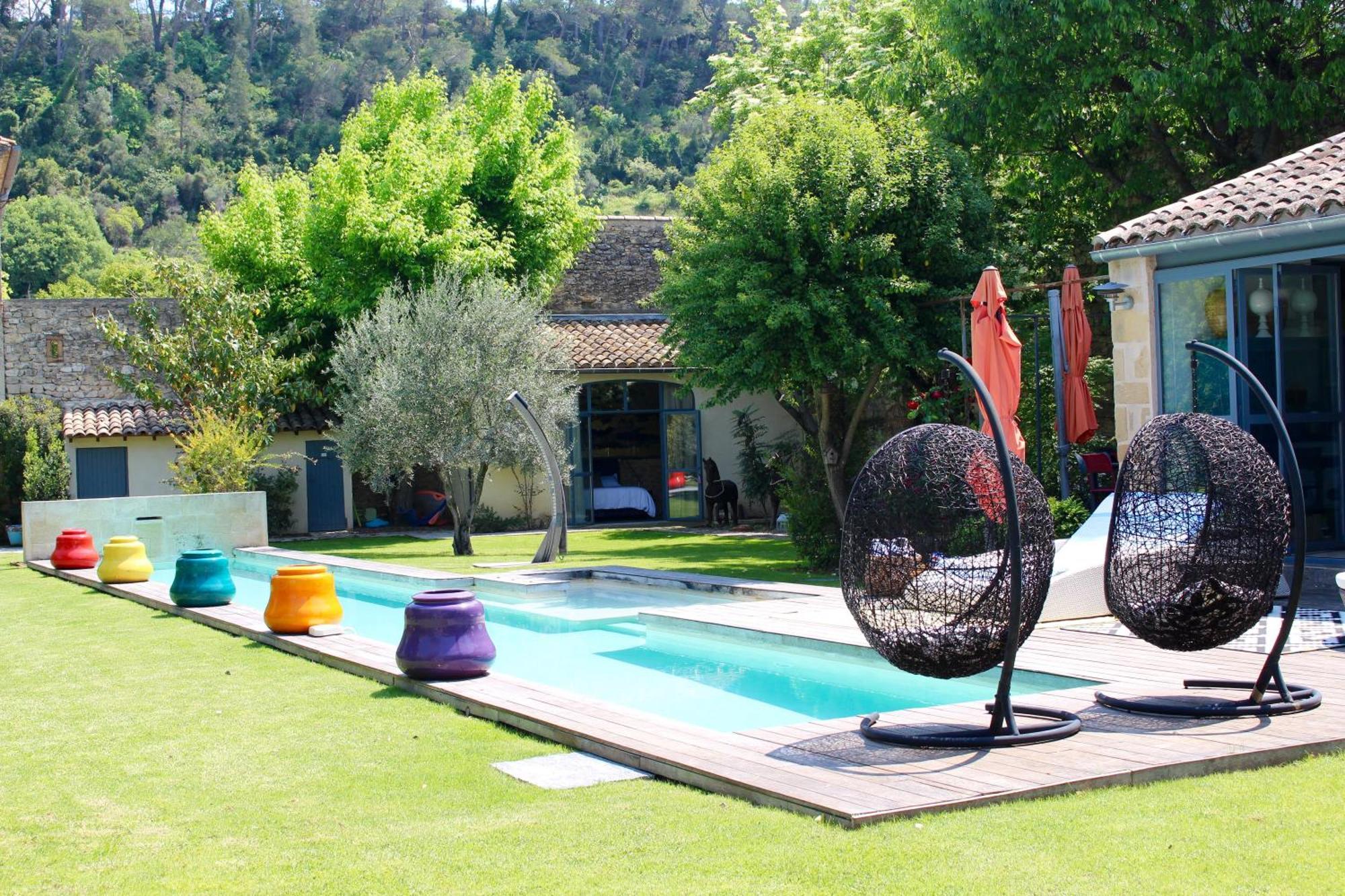 Mas Bleu Villa Sommières Exterior foto